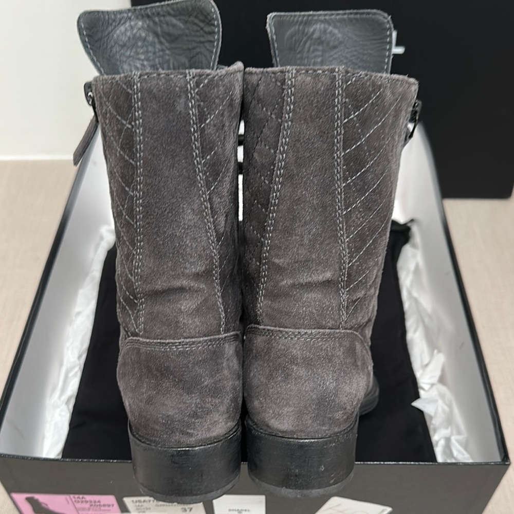100% AUTHENTIC CHANEL Gray Women’s Boots - Picture 7 of 16